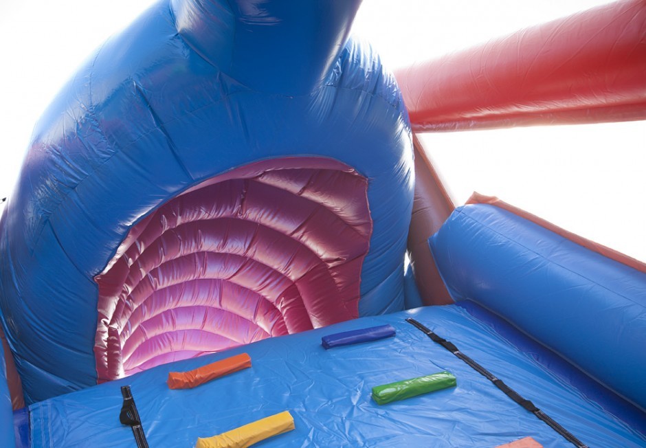 Waterproof Adventure Run Inflatable Obstcale Course 17.5*3.8*5m