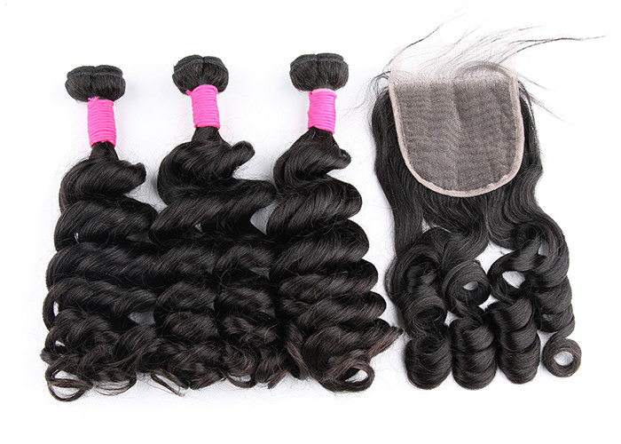 8 Inch Virgin Human Hair Extensions Bundles Best One Donor Hair Big Curly For Beauty Salon