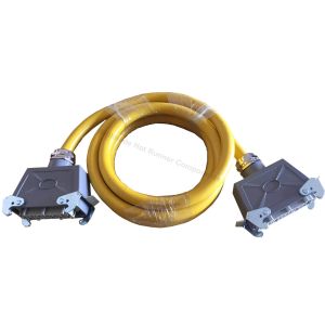China hot runner controller cables 24Pin &16Pin outer yellow PVC|Temperature controller cables worldwide,several models