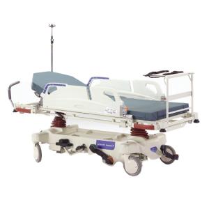 China Hydraulic ABS Hospital Nursing Bed Transfer Stretcher Emergency Bed For Patient factory