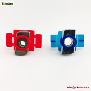 China Zinc plating Steel M10 Strut Channel Spring Nut M10 with plastic wing on sale