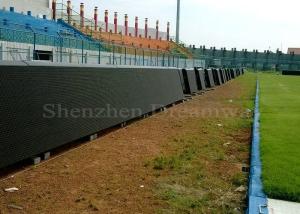China Waterproof PH8 Perimeter LED Display 5000cd/sqm 1R1G1B 1/4 Scan Adjustable Angle factory
