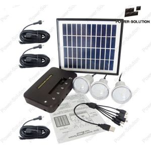 China Portable solar power system builted in  lithium battery  with LED lighting for home on sale