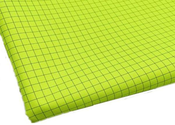 100% Polyester Waterproof Cloth Material Oil Repellent 300D Fluorescent Yellow