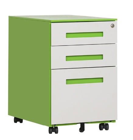 Stainless Steel OEM 3 Drawer Vertical File Cabinet , Commercial Lateral File