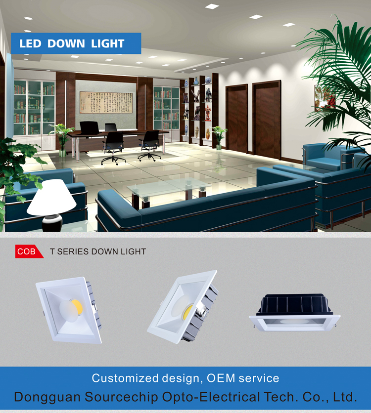 COB LED square downlight 10W bulk supply
