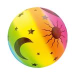 Inflatable Beach Ball Rainbow Color Printing Volleyball Toys For Game Training