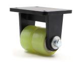 Fixed 1900KG Dual Wheel Swivel Casters 4 Inch Polyurethane Wheels