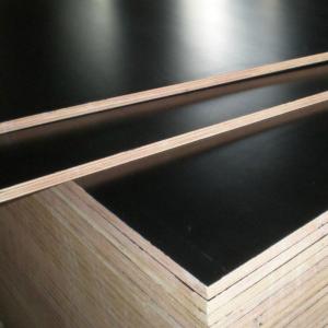 China Factory direct sale black and brown film faced plywood, cheap concrete shuttering plywood factory