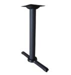 Dia 3'' Cross Table Base Metal Bistro Table Leg ISO9001 Approved Cast Iron Black