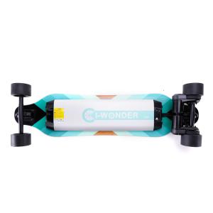 China Dual Hub Motors Battery Powered Longboard In Wheel SK-E2 Electric Penny Board factory