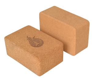China 2016 Hot Sale custom printing logo eco-friendly natural cork yoga block 4''x6''x9'',good for yoga sports factory
