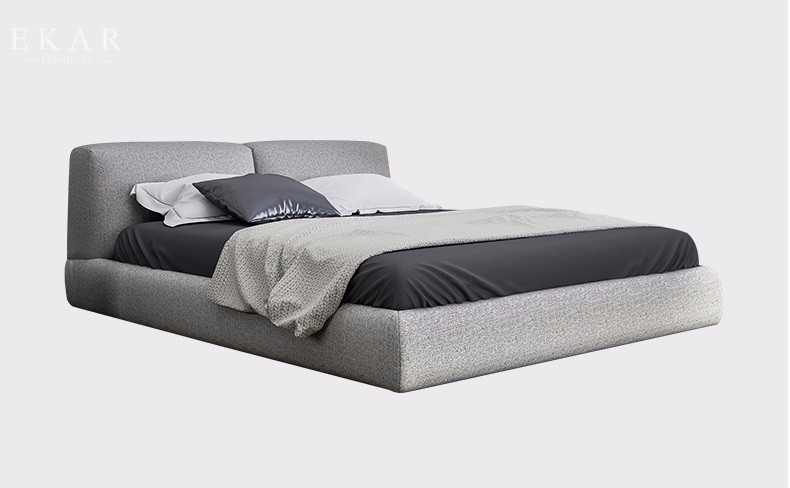 Wooden Bed Frames Embedded Double Bed Designs in Wood
