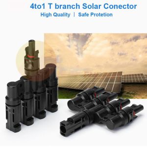 China T Branch 5 To 1  Solar Panel Pv Cable Connector Double Seal Ring For Solar Panel factory