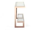 High Gloss Tempered Glass 0.38CBM Modern Console Table