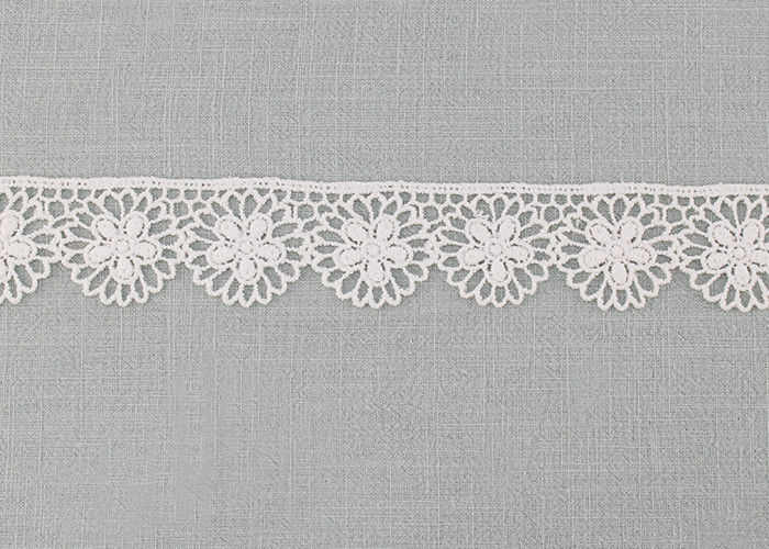 Cotton Guipure Venice Lace Trim Water Soluble Lace Floral Embroidered Lace Ribbon