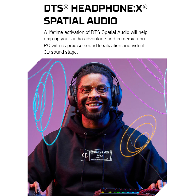 Hy-perX Cloud 3 III Wired Gaming Headset With DTS Sound Mic USB Noise-Cancelling Headphone for PC PS Xbox Switch Earphone