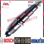 6745-11-3102 Komatsu PC300-8 Excavator Diesel SAA6D114E-3 Engine Fuel Injector