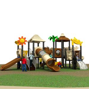 China Outdoor Playground Slide Castle Amusement Park Toys Children factory