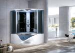 Fan Shaped Bathroom Shower Enclosure , OEM ODM Shower Steam Room Unit