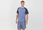 Breathable Mens Designer Loungewear Sets Polycotton Jersey Raglan Sleeve Tee