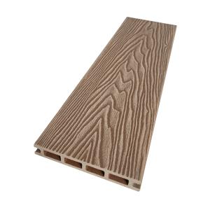 China Stylish Waterproof 3D Embossed WPC Decking For Garden And Balcony factory