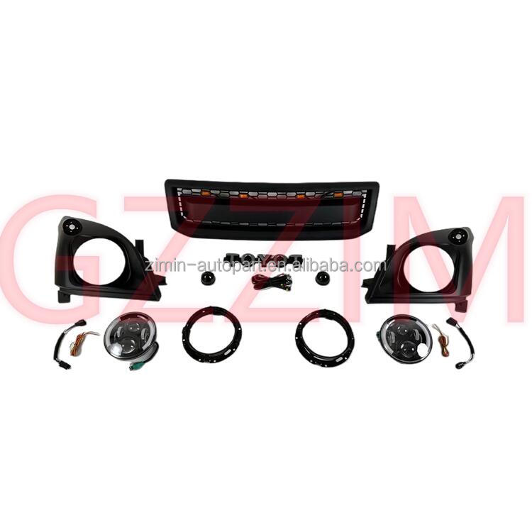 Toyota Plastic ABS PP Front Bumper Grille Fog Light Body Kits For Prado 2002-2009