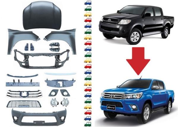 Facelift for Toyota Hilux Vigo 2009 and 2012 , Upgrade Body Kits to Hilux Revo