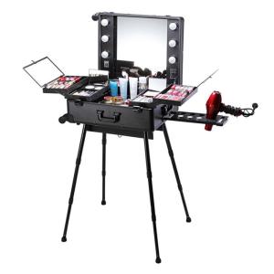 China Professional Travel Makeup Case With Mirror And Lights OEM ODM Supported factory