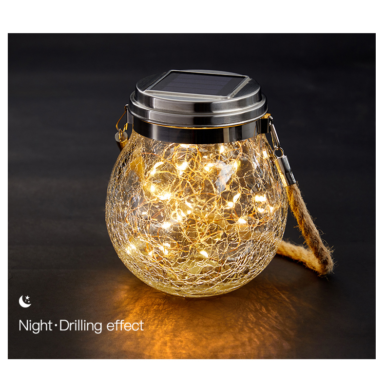 LED Ball Solar Light Outdoor Waterproof String Fairy Lamp For Garden Yard Decoration Christmas Balcony Party Starry Night Light