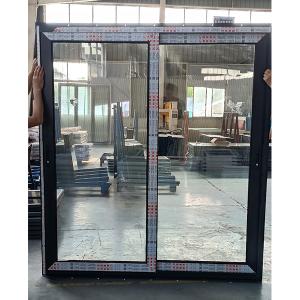 China Black Bifold UPVC Sliding Window And Door For Balcony ISO9001 Certificated factory