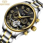 KINYUED Brand Two-Tone Gold Silver Case Automatic Movement Solid Stainless Steel