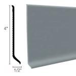 Flexible Vinyl Wall Base Rubber Cove Base with Toe 0.5'' to 8'' Height Black