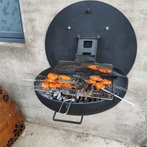 China Dia 1000mm Portable Folding Wall Mounted Bbq Grill For Garden Cooking factory