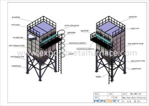 China High Performance Metal Melting Furnaces Bag Type Dust Collector 1.5m / Min factory