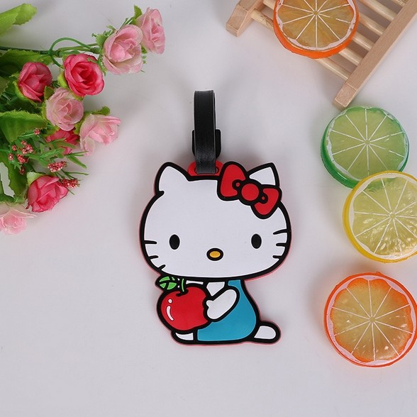 Custom 3D soft luggage tag/ rubber bag tag/ pvc luggage tag
