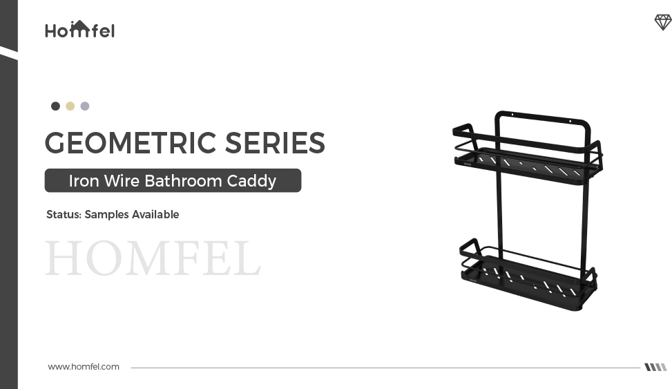 Stainless Steel Bathroom Organizer Wall Mounted Shower Caddy Suction Cup Iron Wire Rack
