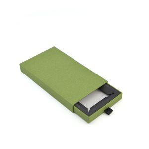 Custom Paperboard Packaging Box with Insert Green Packaging Box Customized Logo