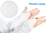 Breathable Disposable Isolation White PE Long Sleeves Visitor Surgical Gown