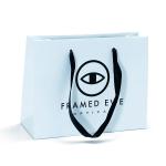 Durable high quality promotion gloss glasses packaging paper bag