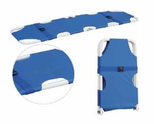 China Blue Two Automatic Folding Medical Stretcher For Ambulance 6.5 Kg 185CM factory