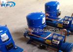 Blue Color Water Cooled Condenser , Maneurop Hermetic Compressor Condenser Unit