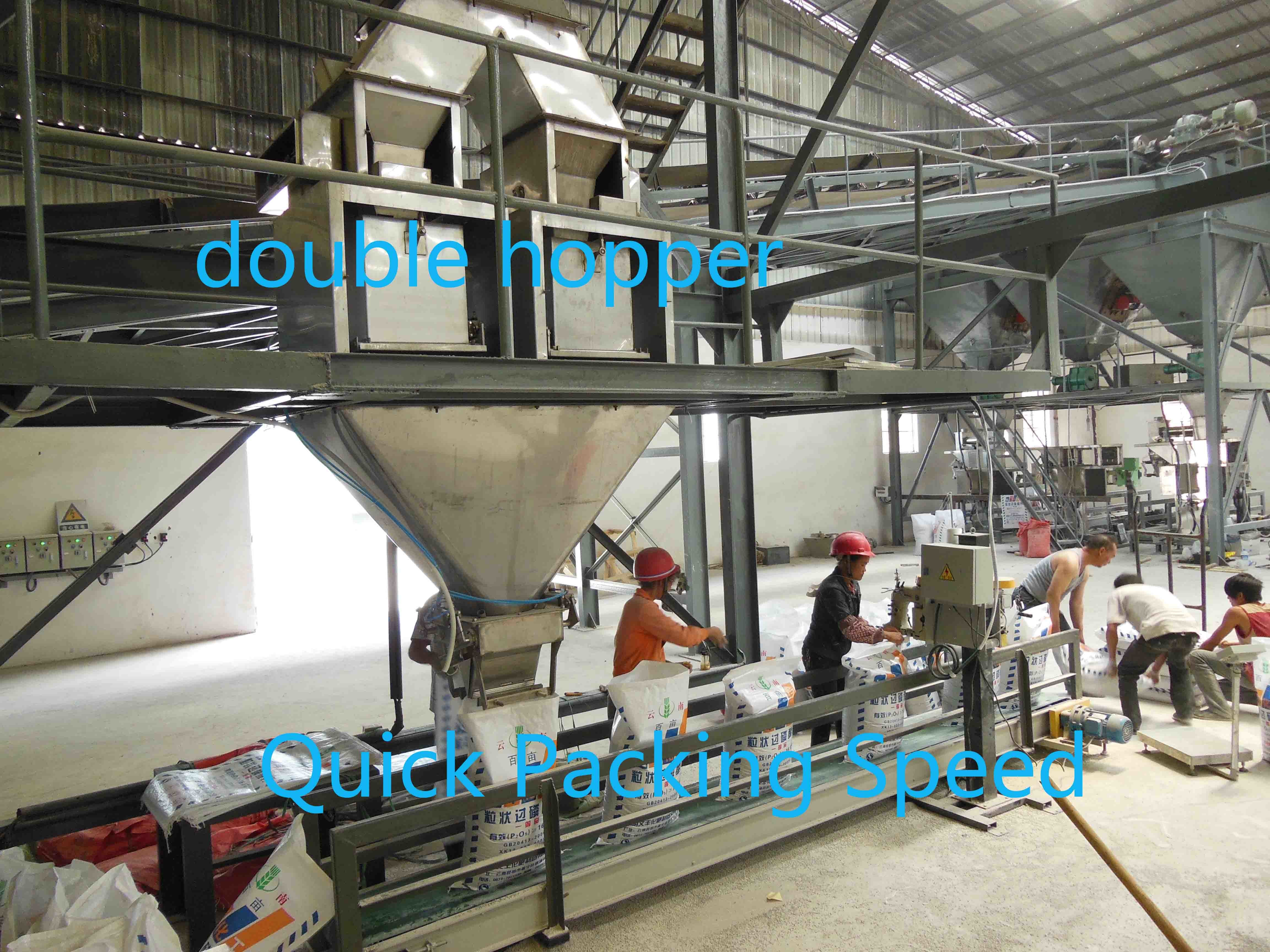 10kg Sand Gravel Aggregate Double Bucket Bagger Machine