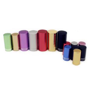 China Cylindrical Perfume Bottle Tops Aluminium 24mm Plastic Caps Customized factory