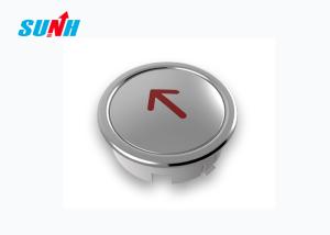 China Stainless Steel Mirror Elevator Up Button , Customized Size Elevator Touch Button factory