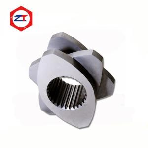 China Melting Zone Extruder Screw Elements Tool Steel / 38CrMOAla Material High Hardenability OD 71mm Cpm Pellet Mill Parts factory