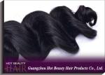 Grade 5A Virgin Peruvian Hair Extensions , Natural Wave Human Hair