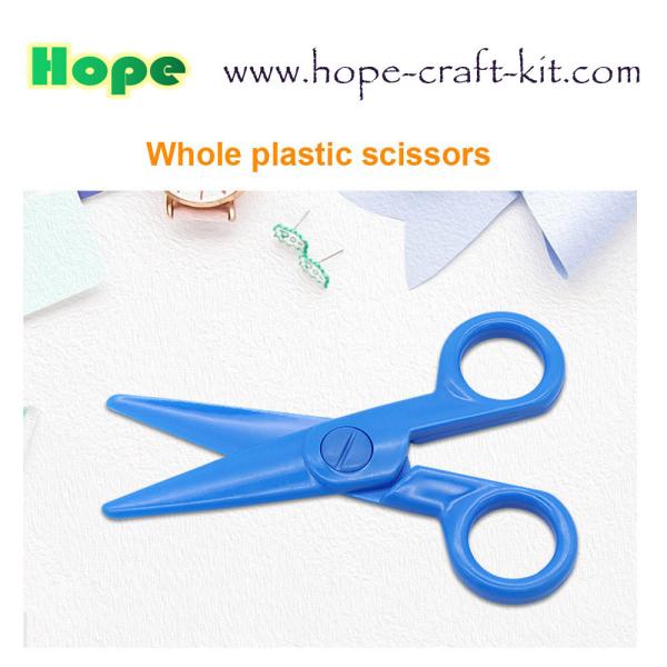 Whole Plastic Small Scissors Safe Colorful Hobbies DIY Material Tools for Kids