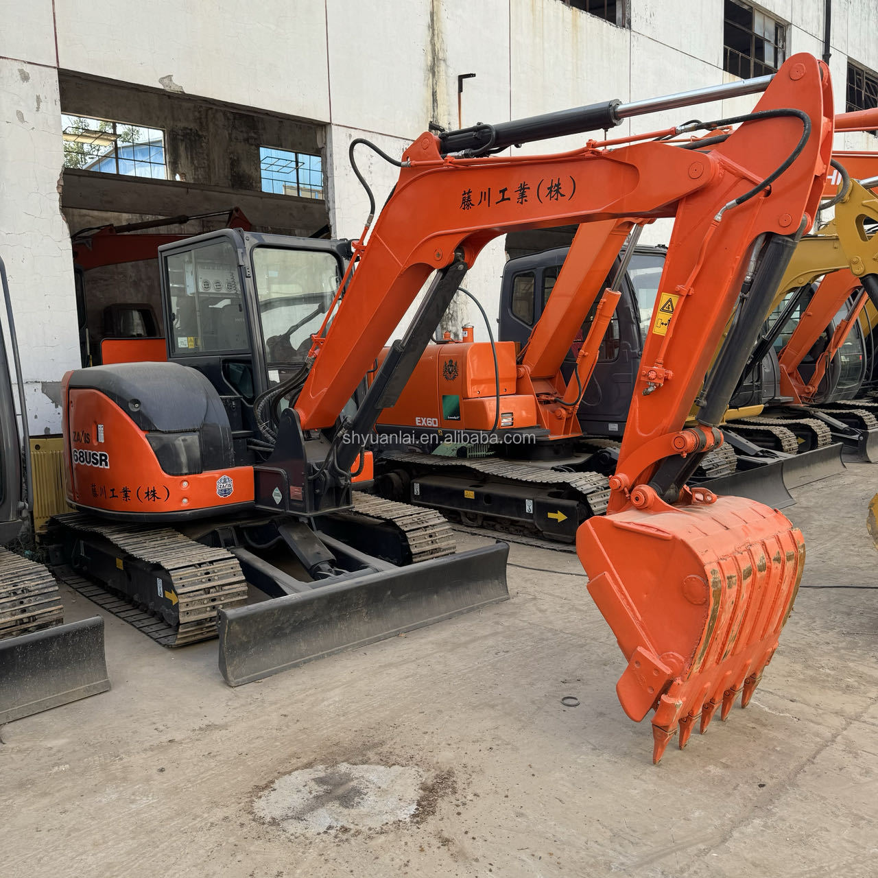 Original Hitachi ZX68USR Excavator 6380kg Caterpillar Mini Digger ZX60 Used Excavator