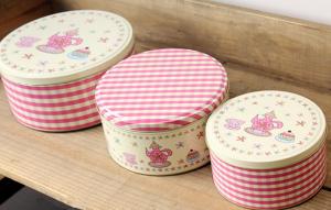China Promotion Customized Small Metal Round Tin Box For Candy And Cookies factory